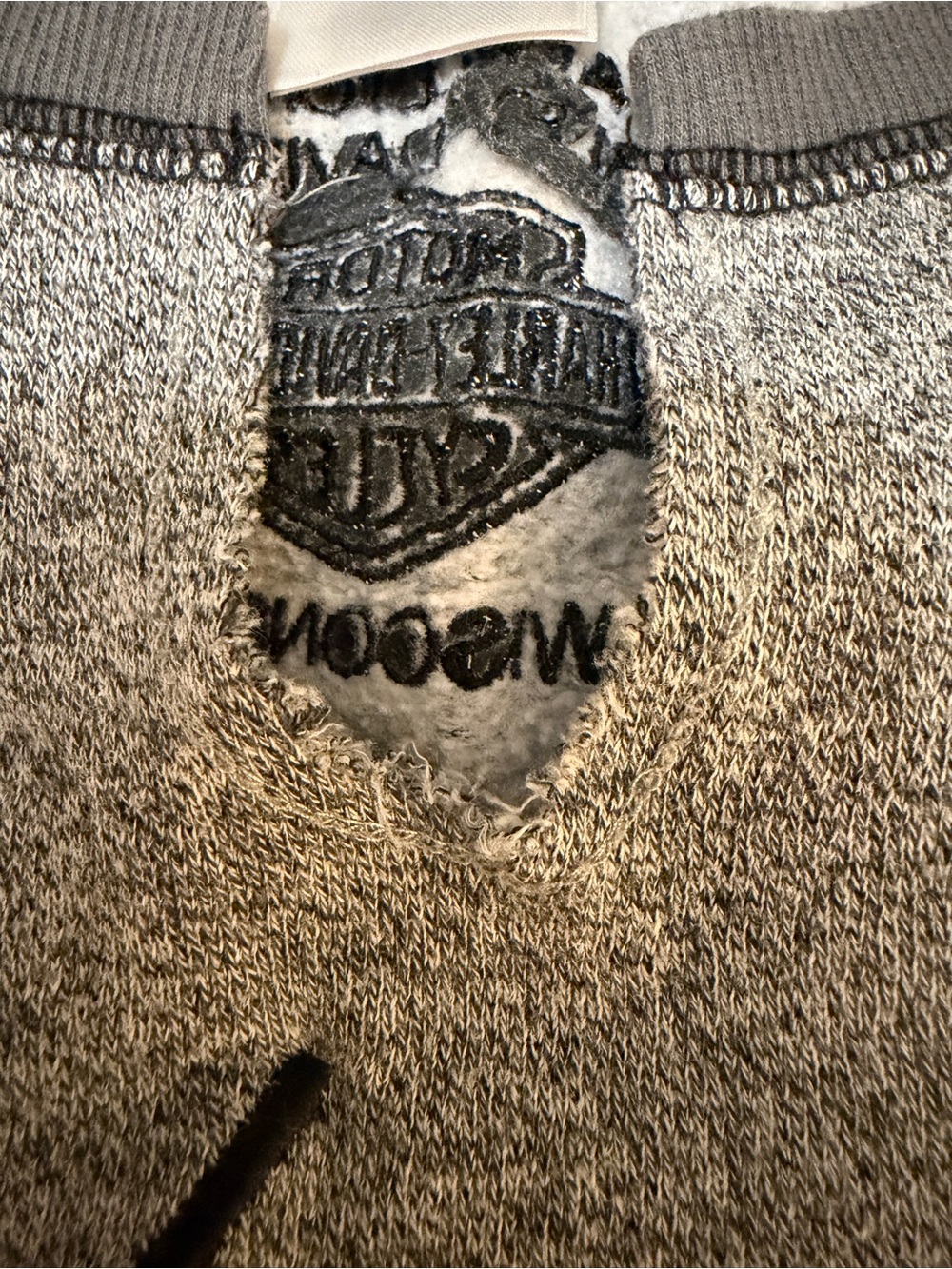 Harley-Davidson Wisconsin Gray Crewneck Long Sleeve Cuffed Sweatshirt XL - Picture 11 of 14